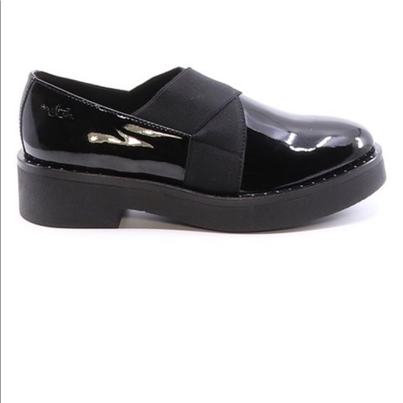 BOS & Co studded patent leather loafer / oxford 39 us8 - Picture 9 of 15